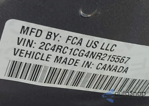 2022 Chrysler Voyager Lx z USA, uszkodzony, nr VIN 2C4RC1CG4NR215567